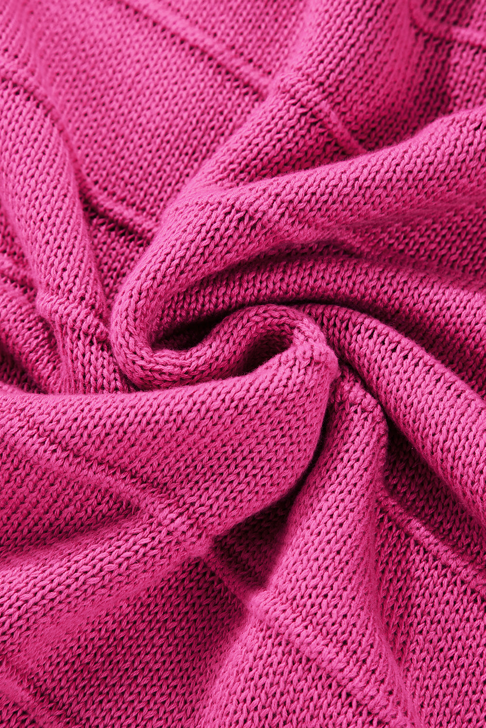 Rose red bow knot cut out rundhalsausschnitt loose sweater