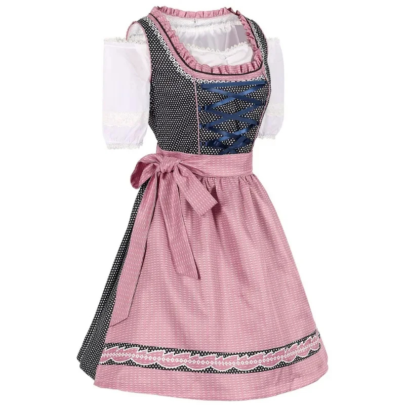 Cadence | dirndl kleid mit rosenakzenten und schattendruck für frauen