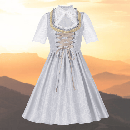 Lunora | Dirndlkleid mit Spitzenüberrock und Zierborte für Frauen
