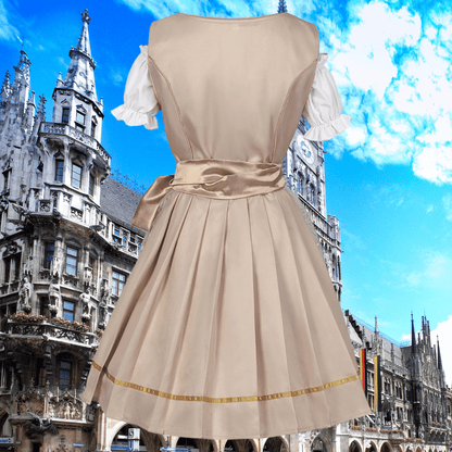 Rivara | Dirndlkleid mit bestickter Schürze und schimmernder Optik für Frauen