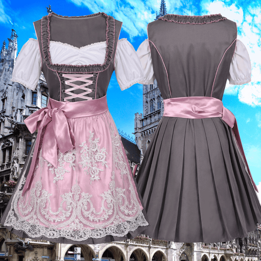 Anis | Dirndlkleid mit Spitzenschürze und Faltrock für Frauen