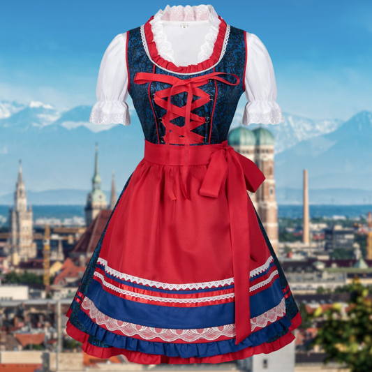 Velara | Dirndlkleid mit Zierschleife und Bortenrock für Frauen