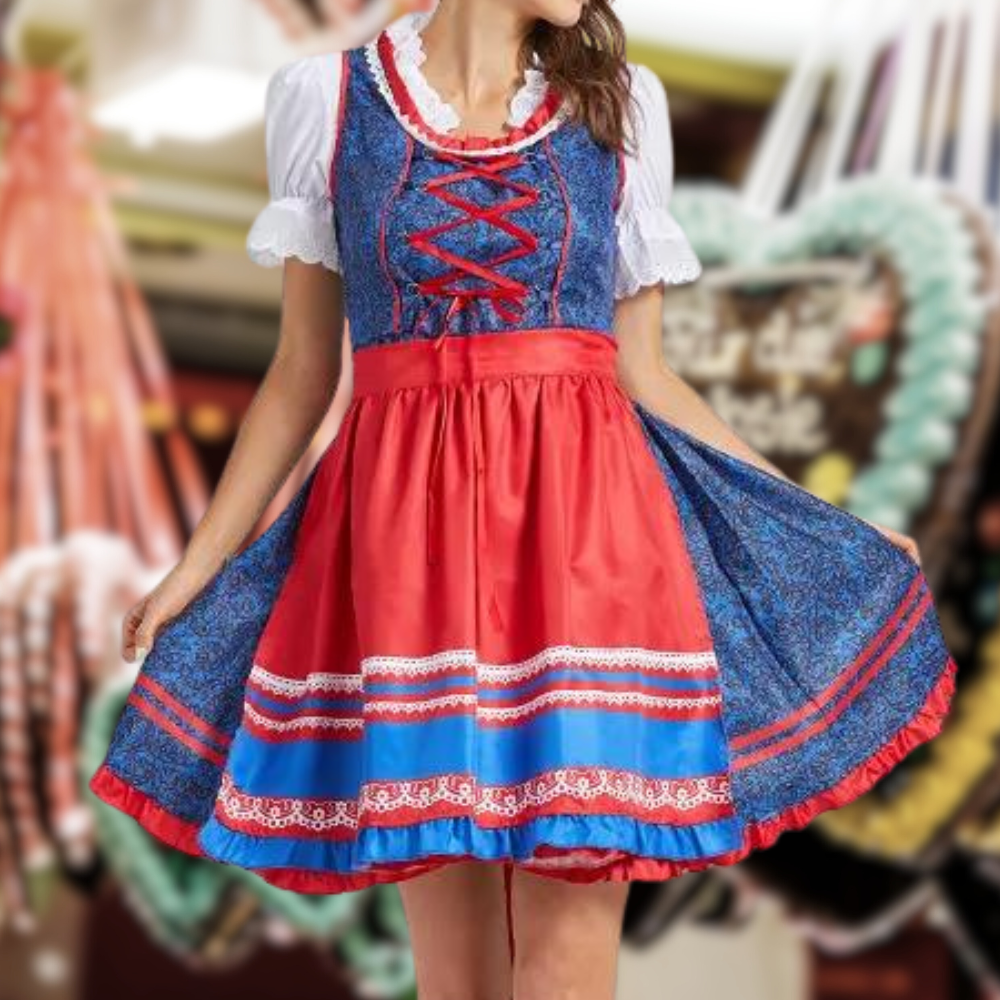 Solara | Dirndlkleid mit Bordürenrock und Mieder für Frauen