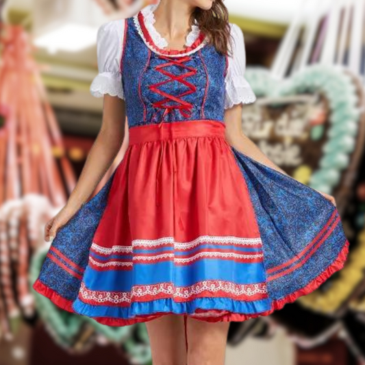 Solara | Dirndlkleid mit Bordürenrock und Mieder für Frauen