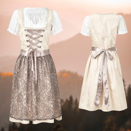 Serara | Dirndlkleid mit Spitzenschürze und zartem Satinband für Frauen