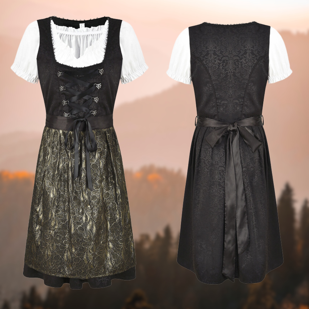 Serara | Dirndlkleid mit Spitzenschürze und zartem Satinband für Frauen