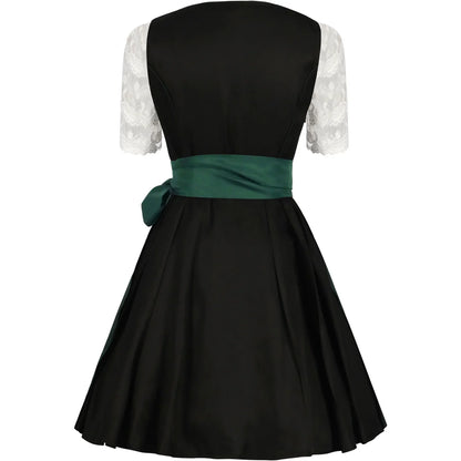 Courtney | dirndl kleid mit blumenstickerei und taftschürze für frauen