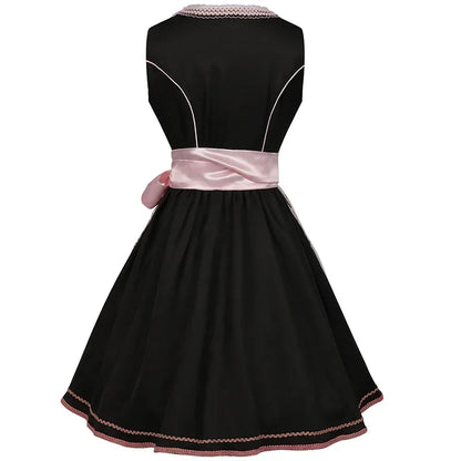 Somerset | dirndl kleid mit rosenschleife und tüllstickerei für frauen