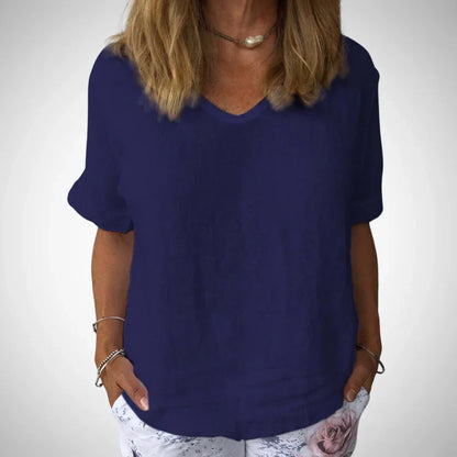 Lässiges baumwolltop von chloe – damen