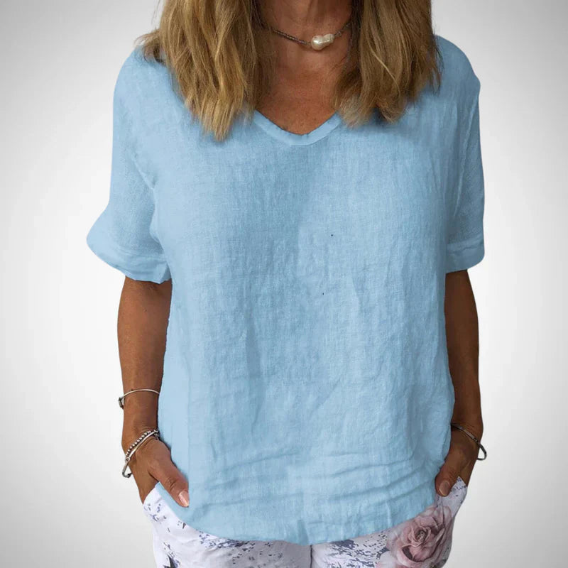 Lässiges baumwolltop von chloe – damen