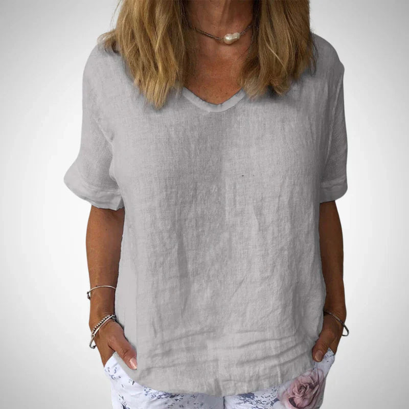 Lässiges baumwolltop von chloe – damen