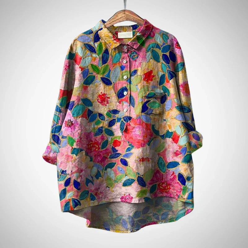 Dariana trendiges print-shirt für damen