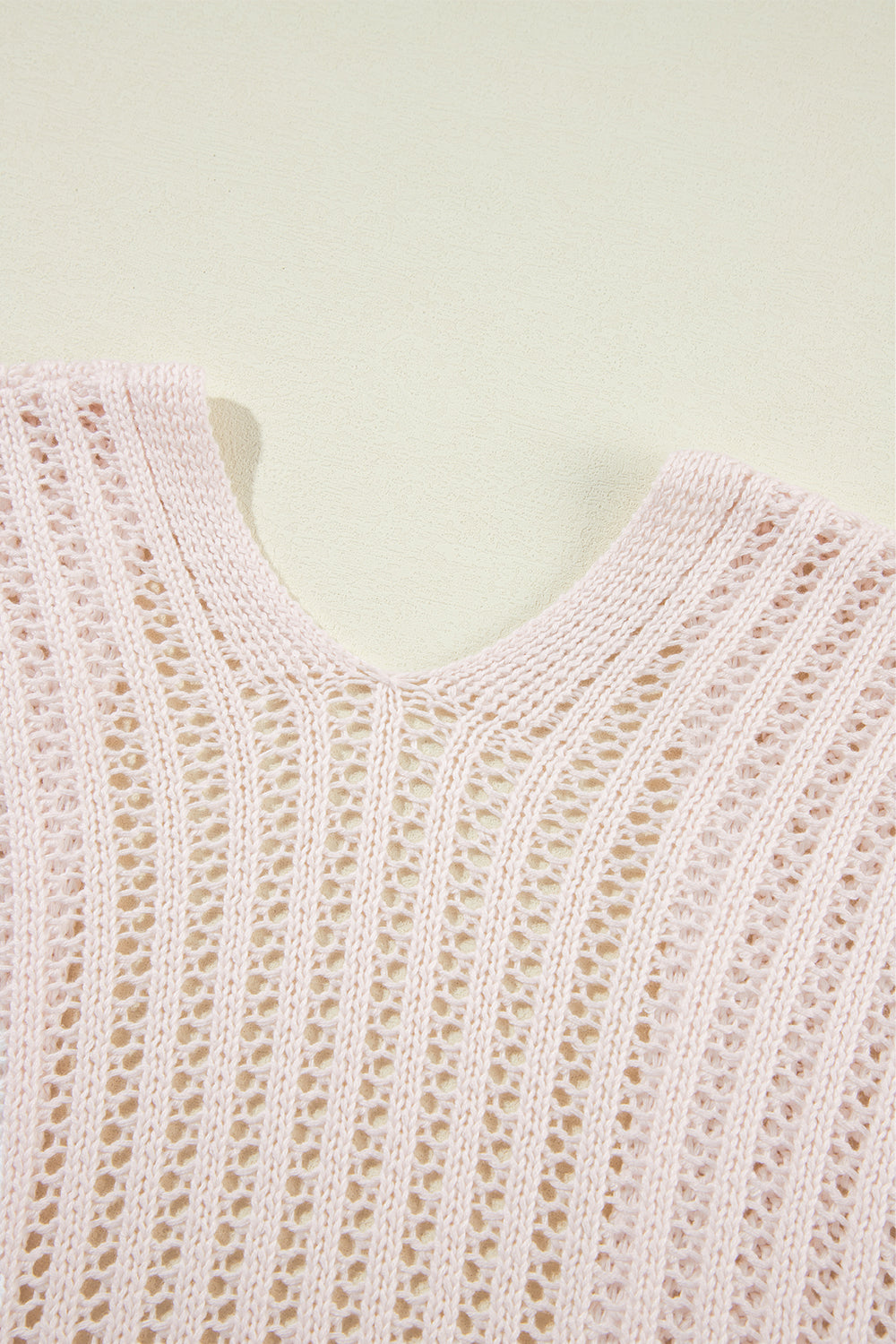 Jet stream gehäkelte drop shoulder strickjacke mit offener front