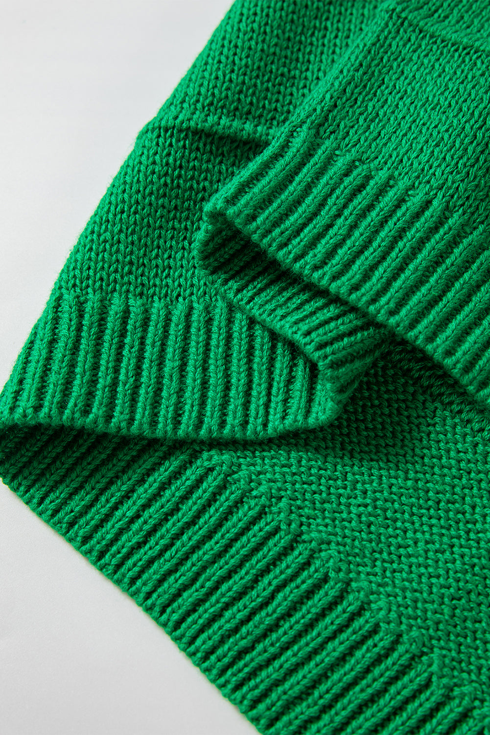 Hellgrüne schleife knoten ausschnitt rundhalsausschnitt loser pullover
