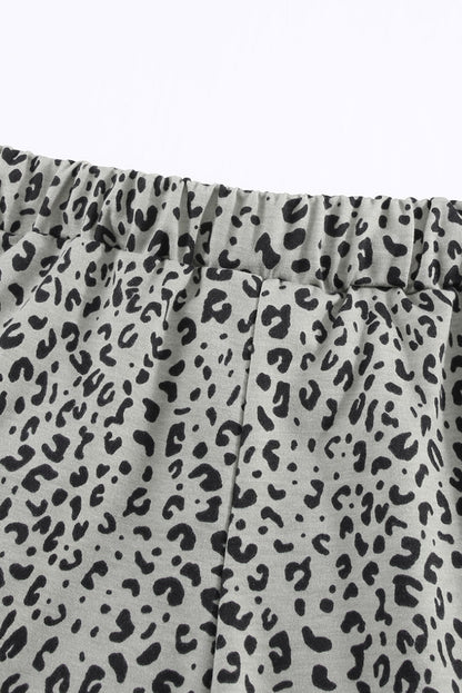 Khaki breezy leopard jogginghose