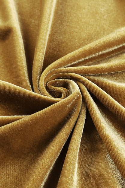 Gelber samt open front pocketed long duster