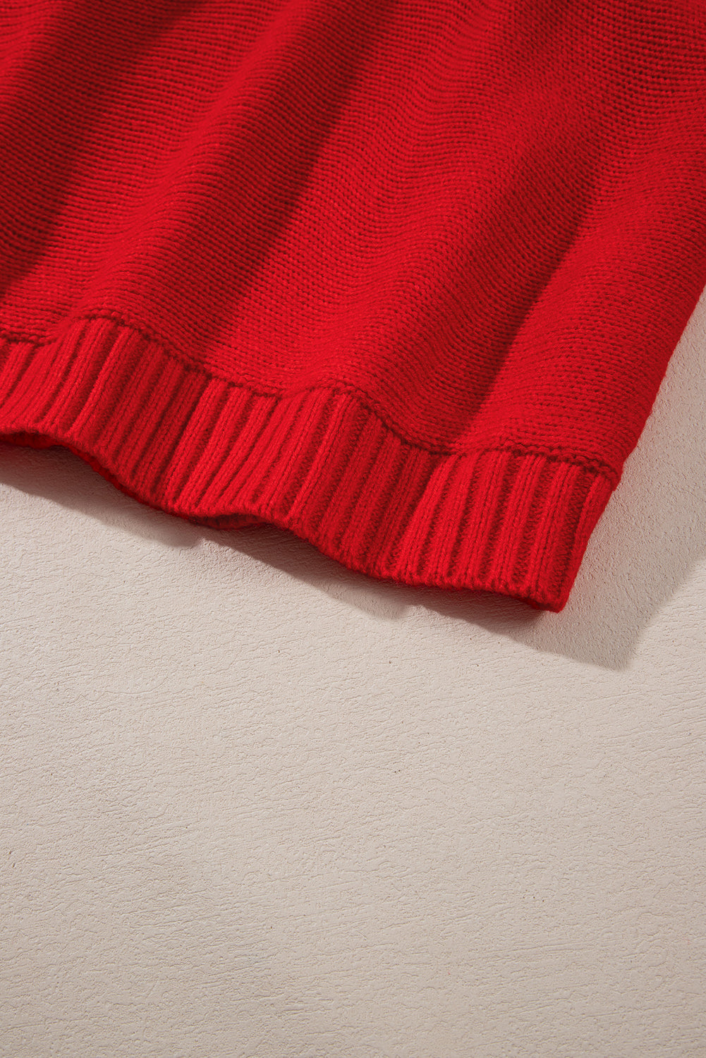 Racing red valentine love letter stickerei high neck pullover