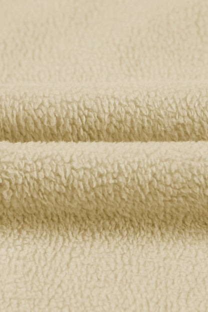 Apricot klappentasche kapuze mit kordelzug zip up jacke