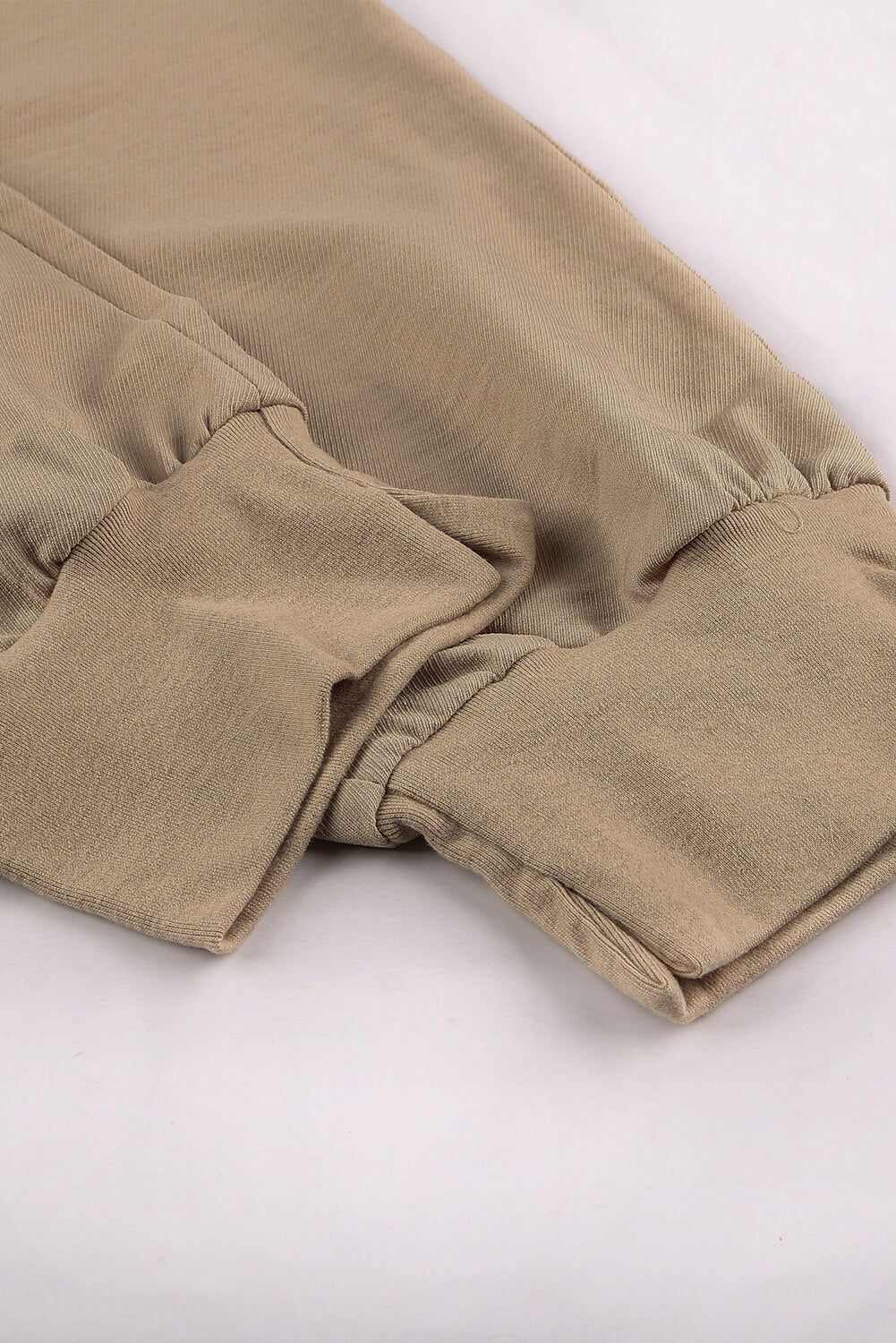 Khaki pocketed casual jogger