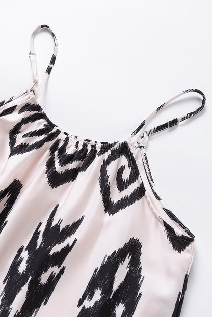 Schwarzes Western Azteken bedrucktes Sommerkleid für den Urlaub