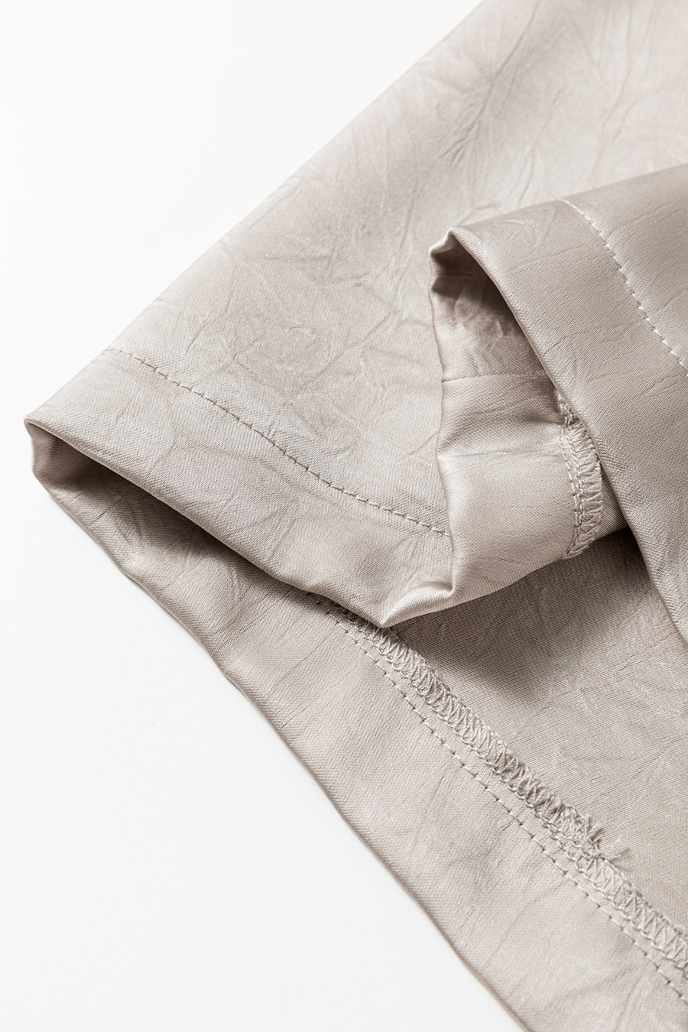 Jet stream solid plissee-hose mit hoher taille und weitem bein
