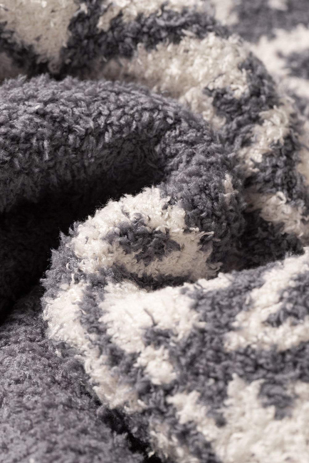 Grauer western pullover mit geometrischem aufdruck und viertelreißverschluss