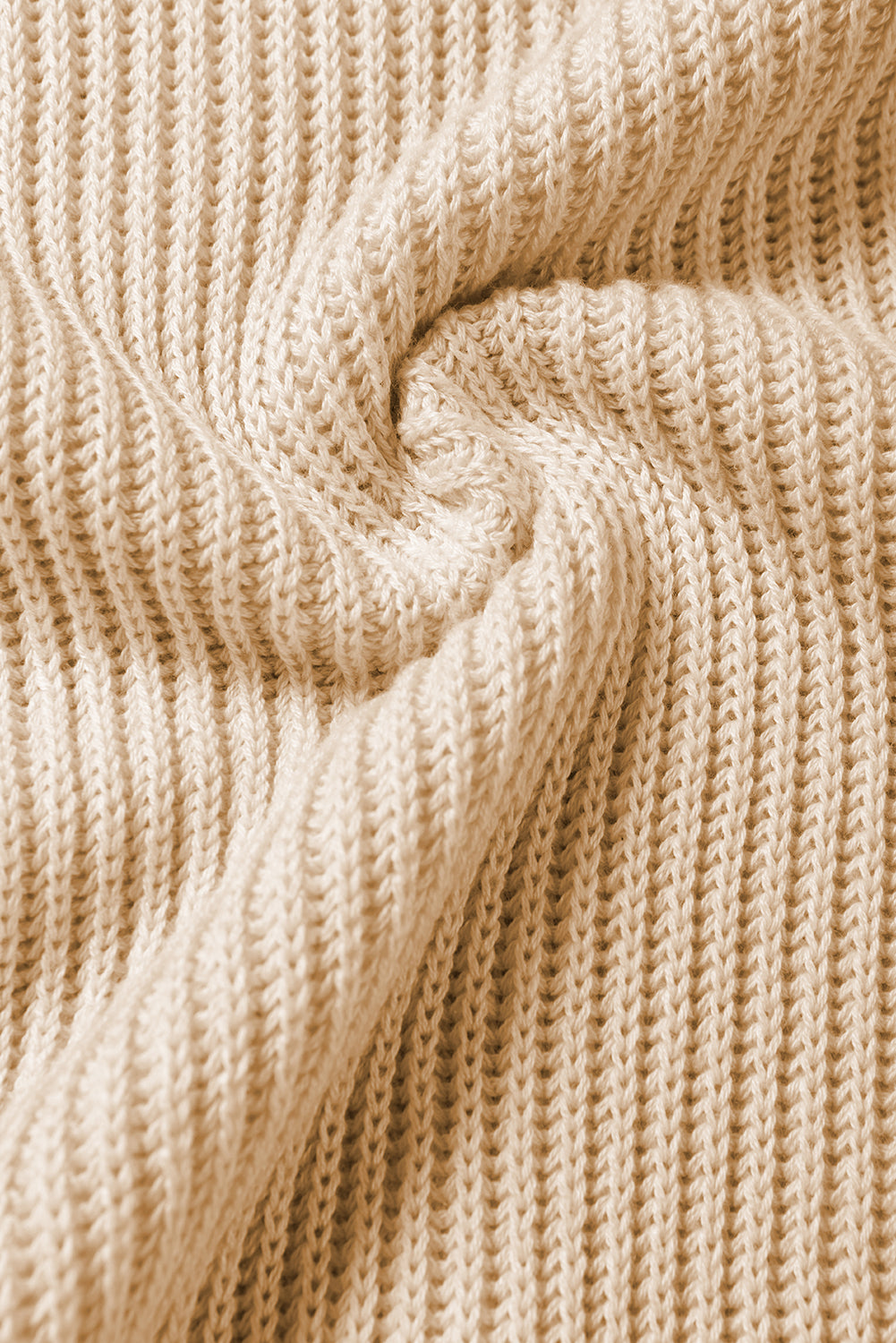 Apricot kurzarm pullover mit seitenschlitz in übergröße