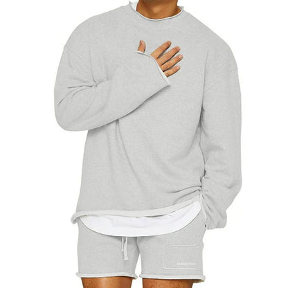 Basic pullover für herren – minimalistischer alltagsstrick