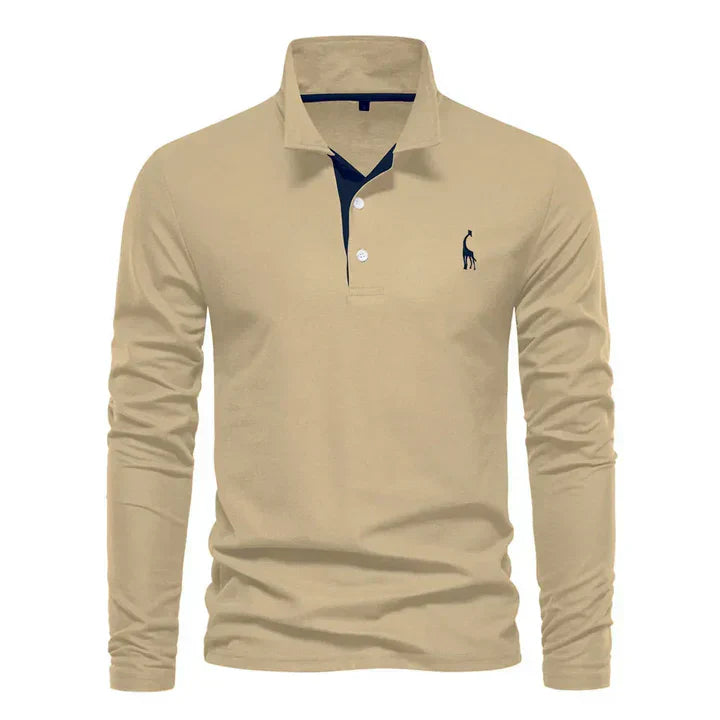 Langarm-poloshirt – herren